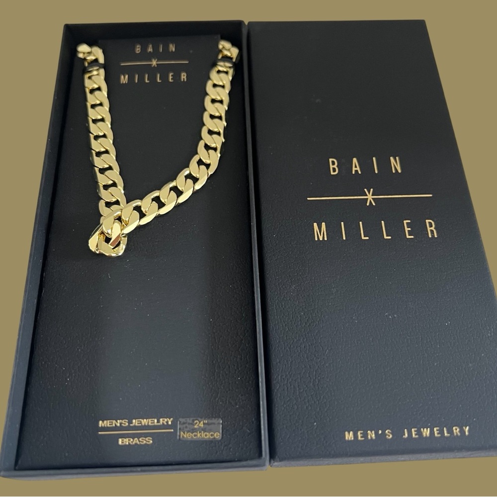 BAIN MILLER Gold Men's Necklace